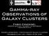 Gamma-ray Observations of Galaxy Clusters!