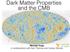 Dark Matter Properties and the CMB. Michael Kopp in collaboration with Dan Thomas and Costas Skordis