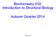 Biochemistry 530: Introduction to Structural Biology. Autumn Quarter 2014 BIOC 530