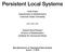 Persistent Local Systems
