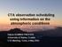 CTA observation scheduling using information on the atmospheric conditions