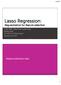 Lasso Regression: Regularization for feature selection