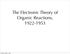 The Electronic Theory of Organic Reactions,