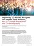 Improving LC MS/MS Analyses in Complex Food Matrices,