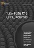 1.7µm Fortis C18 UHPLC Columns