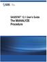 SAS/STAT 13.1 User s Guide. The MIANALYZE Procedure