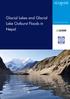 Glacial Lakes and Glacial Lake Outburst Floods in Nepal THE WORLD BANK