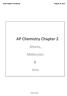 AP Chemistry Chapter 2