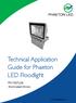 Technical Application Guide for Phaeton LED Floodlight