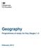 Geography. Programmes of study for Key Stages 1-3