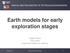 Earth models for early exploration stages