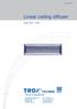 Linear ceiling diffuser