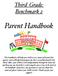 Parent Handbook. Third Grade: Benchmark 2