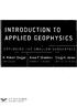 INTRODUCTION TO APPLIED GEOPHYSICS