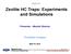 Zeolite HC Traps: Experiments and Simulations