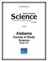 Alabama Course of Study Science Grade Five