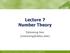 Lecture 7 Number Theory Euiseong Seo
