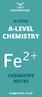 A-LEVEL A-LEVEL CHEMISTRY CHEMISTRY NOTES