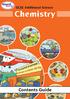 GCSE Additional Science Chemistry Contents Guide