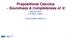 Propositional Calculus - Soundness & Completeness of H