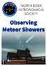 Observing Meteor Showers