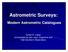Astrometric Surveys: Modern Astrometric Catalogues