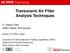 Transuranic Air Filter Analysis Techniques