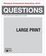 Released Assessment Questions, 2015 QUESTIONS. Grade 9 Assessment of Mathematics Applied LARGE PRINT