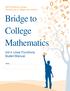 Bridge to College Mathematics