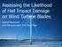 Assessing the Likelihood of Hail Impact Damage on Wind Turbine Blades