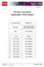 DC/DC Converter Application Information