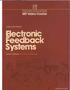Electronic. Systems. Feedback. MIT Video Course. Video Course Manual. James K. Roberge