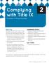 Complying with Title IX