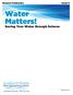 Student Publication. Water Matters! Saving Your Water through Science. Student Name