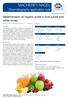Determination of organic acids in fruit juices and white wines