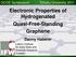 Electronic Properties of Hydrogenated Quasi-Free-Standing Graphene