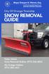 SNOW REMOVAL GUIDE. City Of Orange Township. Public Works Snow Removal Hotline: (973) My Orange Hotline: (973)