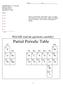 Partial Periodic Table 1A