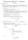 Mathematics 2203, Test 1 - Solutions