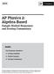 AP Physics 2: Algebra-Based