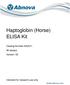 Haptoglobin (Horse) ELISA Kit