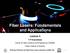 Fiber Lasers: Fundamentals and Applications