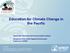 Education for Climate Change in the Pacific