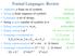Formal Languages: Review