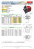XV-0P. unidirectional pump - series XV. STANDARD PUMP ø22 FLANGE - PARALLEL SHAFT. Technical data table. Dimensions table.