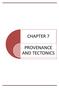 CHAPTER 7 PROVENANCE AND TECTONICS