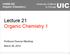 Lecture 21 Organic Chemistry 1