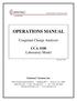 OPERATIONS MANUAL. Coagulant Charge Analyzer. CCA 3100 Laboratory Model. Chemtrac Systems, Inc.