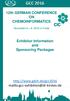 GCC th GERMAN CONFERENCE ON CHEMOINFORMATICS. November 6 8, 2016 in Fulda. Exhibitor Information and Sponsoring Packages