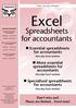 Excel. Spreadsheets. for accountants. for accountants. spreadsheets for accountants. for accountants. n Essential spreadsheets.
